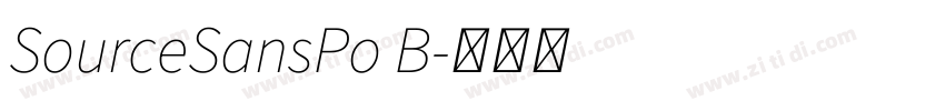SourceSansPo B字体转换